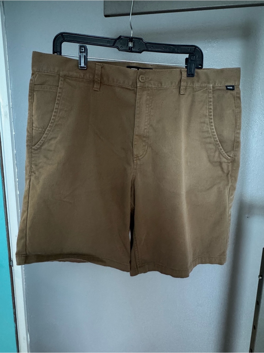 Vans Men's Tan Flat Front Chino Shorts